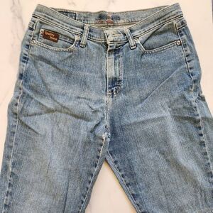 Women's quality jeans Capri blue denim 33" waist